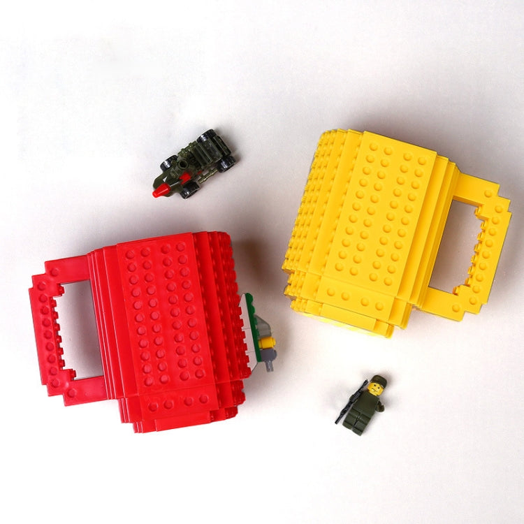 Building Blocks Design Creative Milk Mug Coffee Cup Build-on Brick Drinking Water Holder, Value:301-400ml(Orange) - free shipping - PMC TechLife - Order now!