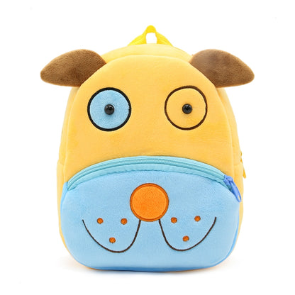 Kids 3D Animal Velvet Backpacks Children Cartoon Kindergarten Toys Gifts School Bags(Dog) - Kids Bags by PMC Jewellery | Online Shopping South Africa | PMC Jewellery