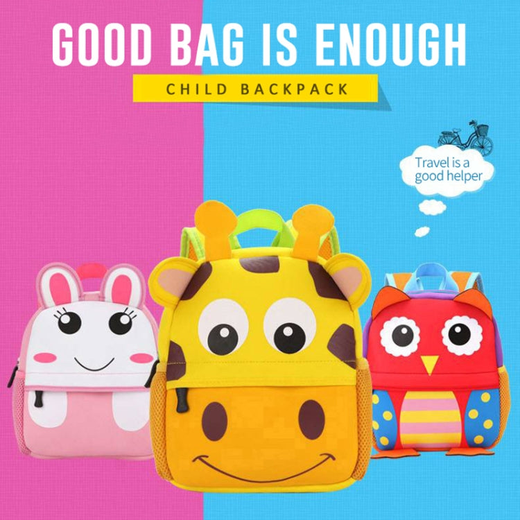 Cute Kid Toddler School Bags Kindergarten Children bag 3D Cartoon Animal Bag(Giraffe) - Kids Bags by PMC Jewellery | Online Shopping South Africa | PMC Jewellery