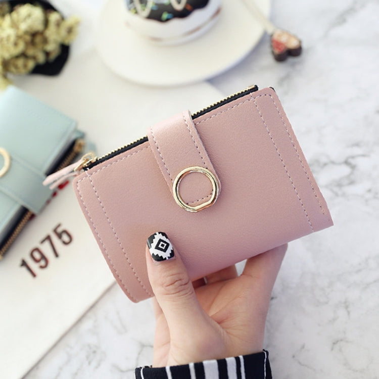 Women Wallets Small Fashion Leather Purse Ladies Card Bag For Female Purse Money Clip Wallet(Light Pink) - Wallets by PMC Jewellery | Online Shopping South Africa | PMC Jewellery