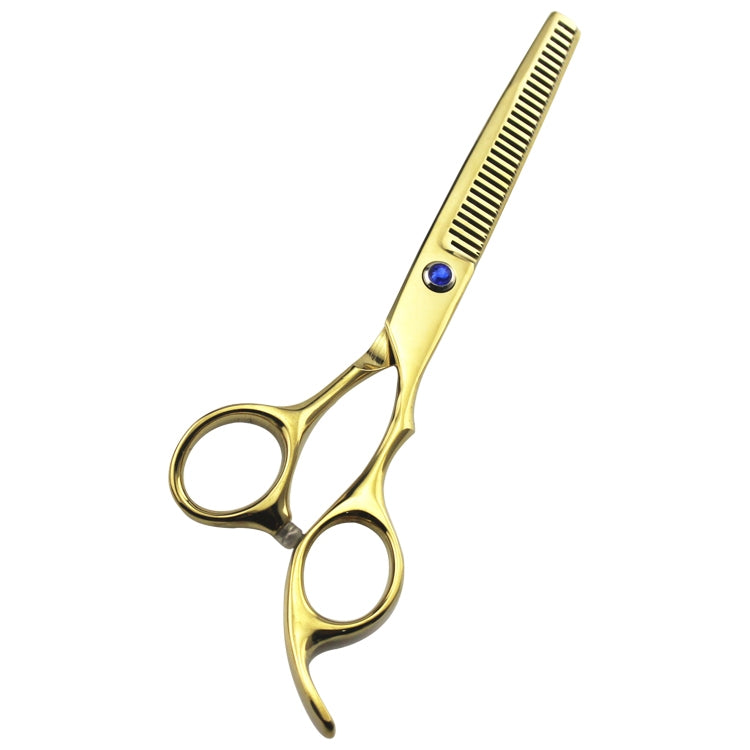 Professional Hair Cutting Scissor Hairdressing Kit Thinning Scissors Barber(Gold Thinning（SXLC-605T)) - Hair Trimmer by PMC Jewellery | Online Shopping South Africa | PMC Jewellery