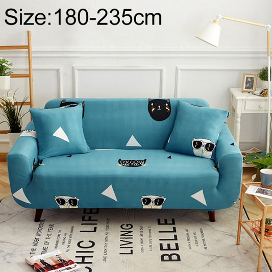 Sofa Covers all-inclusive Slip-resistant Sectional Elastic Full Couch Cover Sofa Cover and Pillow Case, Specification:Three Seat + 2 pcs Pillow Case(Cat and Dog) - Sofa Covers & Chair Covers by PMC Jewellery | Online Shopping South Africa | PMC Jewellery
