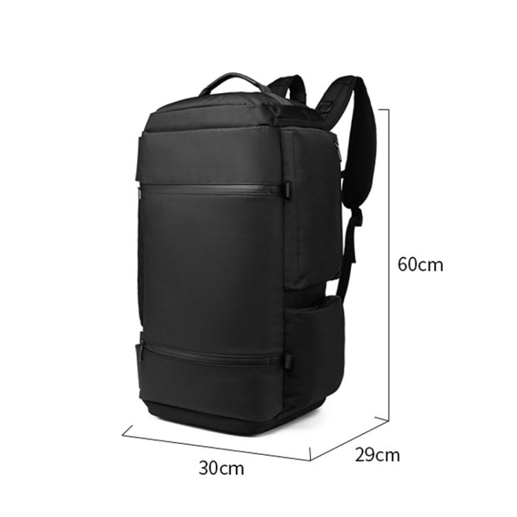 Ozuko 9326 Men Outdoor Multifunctional Anti-theft Backpack Sports Waterproof Travel Shoulders Bag with External USB Charging Port(Black) - Backpacks by Ozuko | Online Shopping South Africa | PMC Jewellery