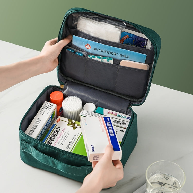 Thickened Large-Capacity Multifunctional Medicine Box Family Portable Storage Bag(Green) - Pill Boxes by PMC Jewellery | Online Shopping South Africa | PMC Jewellery