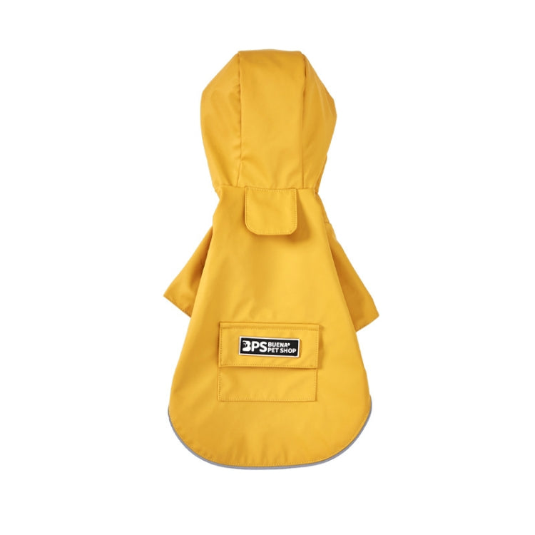 Dog Raincoat Hooded Four-Legged Clothes Waterproof All-Inclusive Small Dog Pet Raincoat, Size: XXL(Yellow) - Raincoat & Life Jackets by PMC Jewellery | Online Shopping South Africa | PMC Jewellery
