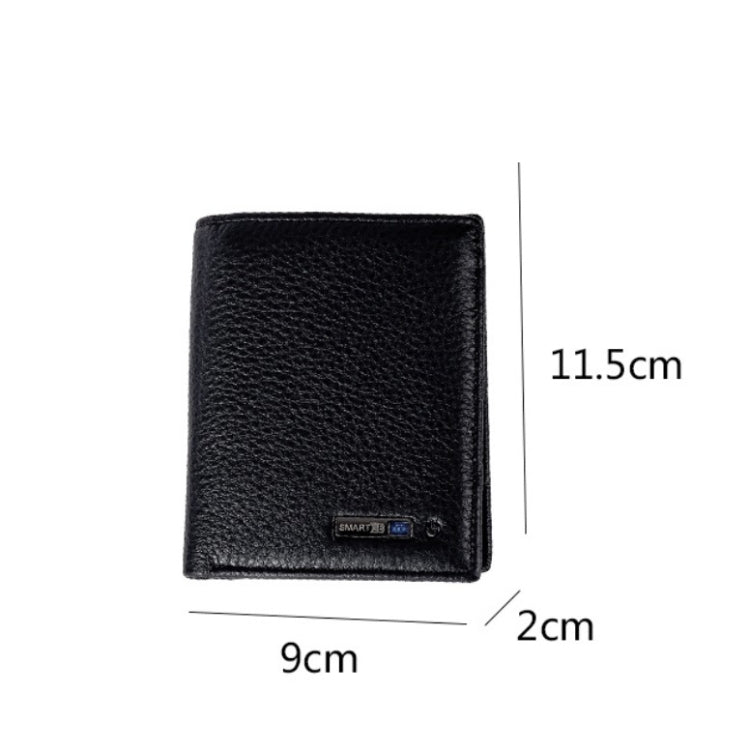 Vertical Wallet Smart Bluetooth Anti-Lost Anti-Theft Leather Bag, Style:Smart(Red) - free shipping - PMC TechLife - Order now!