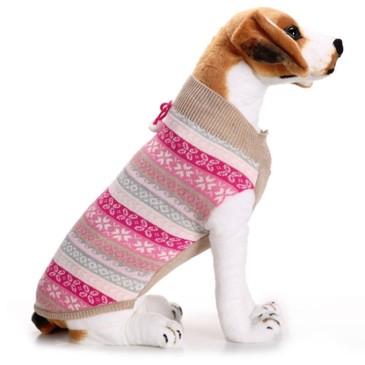 Autumn Winter Pet Clothes Christmas Snowflake Knitted Pattern Sweater, Size: XXL(Blue) - Clothing by PMC Jewellery | Online Shopping South Africa | PMC Jewellery