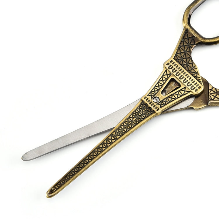 Stainless Steel Eiffel Tower Scissors Handmade Thread Tea Bag Scissors(Rose Gold) - Burin &Cutting Knife by PMC Jewellery | Online Shopping South Africa | PMC Jewellery