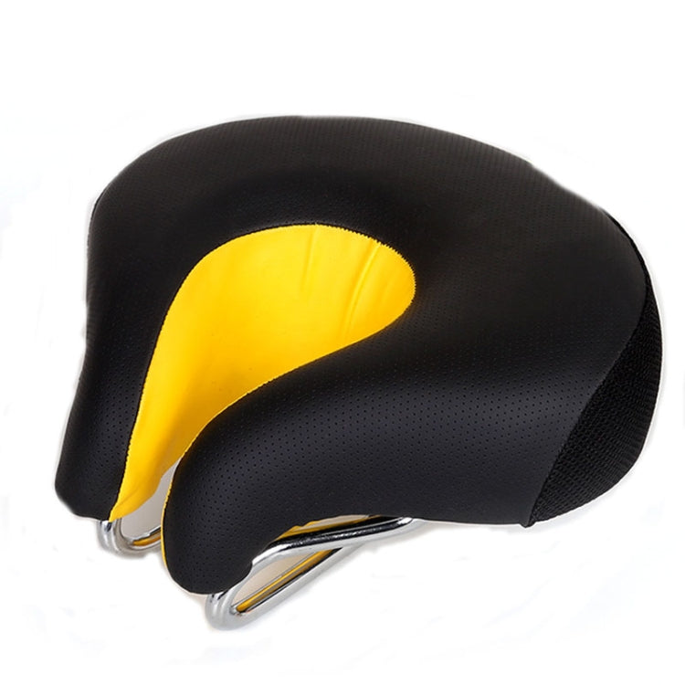 Noseless Bicycle Saddle Mountain Bike Thickened  Soft Cushion(Yellow) - Bicycle Saddle by PMC Jewellery | Online Shopping South Africa | PMC Jewellery | Buy Now Pay Later Mobicred