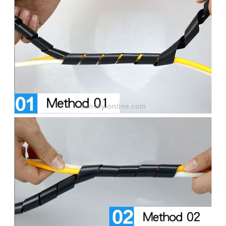 Wire Protection Tape Insulated Winding Tube, Model: 14mm  / 5m Length(Black) - Cable Ties & Organizers by PMC Jewellery | Online Shopping South Africa | PMC Jewellery