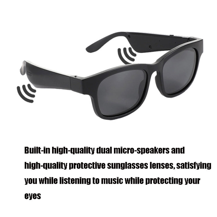 A12 Smart Bluetooth Audio Sunglasses Bluetooth Glasses(Silver) - Bluetooth Earphone by PMC TechLife | Online Shopping South Africa | PMC TechLife