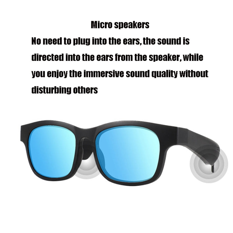 A12 Smart Bluetooth Audio Sunglasses Bluetooth Glasses(Black) - Bluetooth Earphone by PMC Jewellery | Online Shopping South Africa | PMC Jewellery