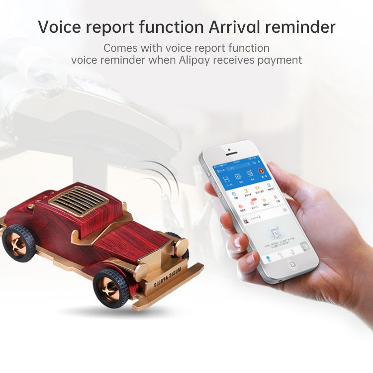 AS60 Retro Car Shape Wooden Subwoofer Mini Wireless Bluetooth Speaker(Dark Wood) - Mini Speaker by PMC TechLife | Online Shopping South Africa | PMC TechLife
