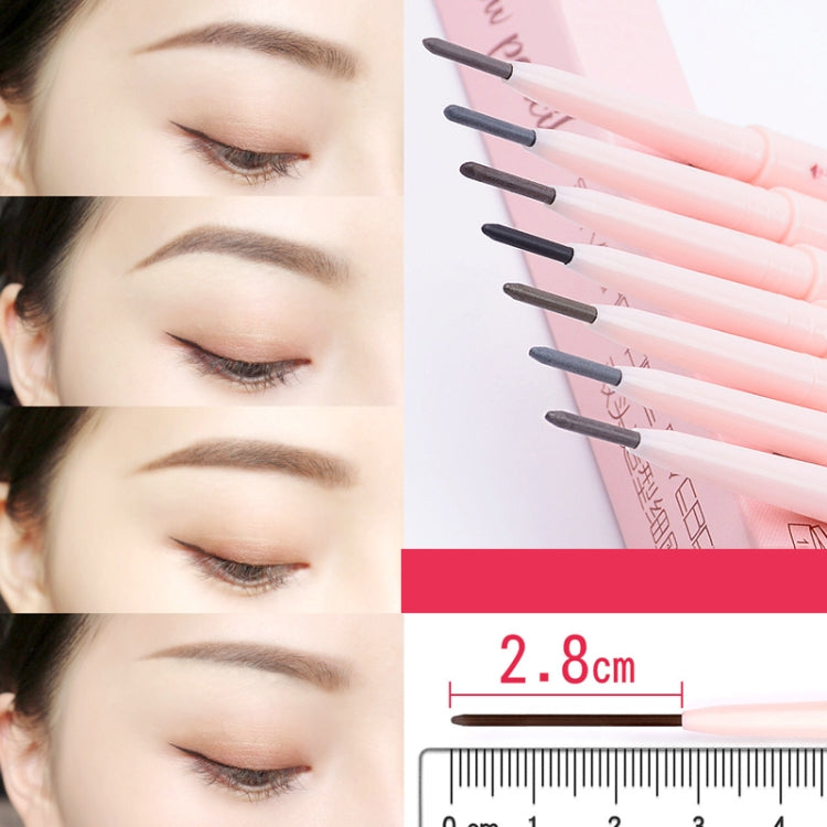 4 PCS Kemelo Double-Headed Automatic Rotating Eyebrow Pencil Waterproof Sweat-Proof Non-Fading Thin Core Eyebrow Pencil(04 Soft Light Brown) - Eyes by PMC Jewellery | Online Shopping South Africa | PMC Jewellery