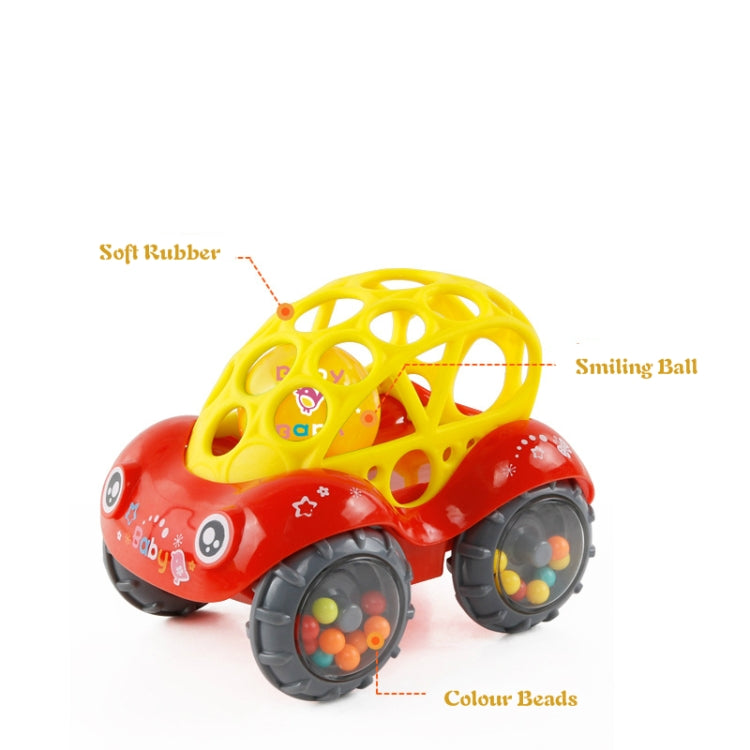 Soft Plastic Toy Car Inertial Slide With Colorful Ball Anti-fall Children Toy Car Baby Car Doll(Green) - Baby Toys by PMC Jewellery | Online Shopping South Africa | PMC Jewellery