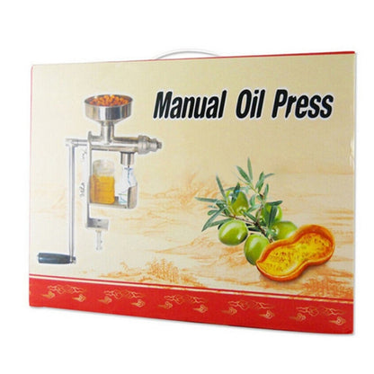Manual Peanut Nuts Seeds Oil Press Expeller Oil Extractor Machine(Silver) - Stirrer & Squeezer by PMC Jewellery | Online Shopping South Africa | PMC Jewellery