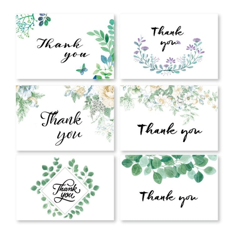 6pcs / Set Thank You Card Creative Half-Fold Greeting Card with Envelope - Envelopes by PMC Jewellery | Online Shopping South Africa | PMC Jewellery