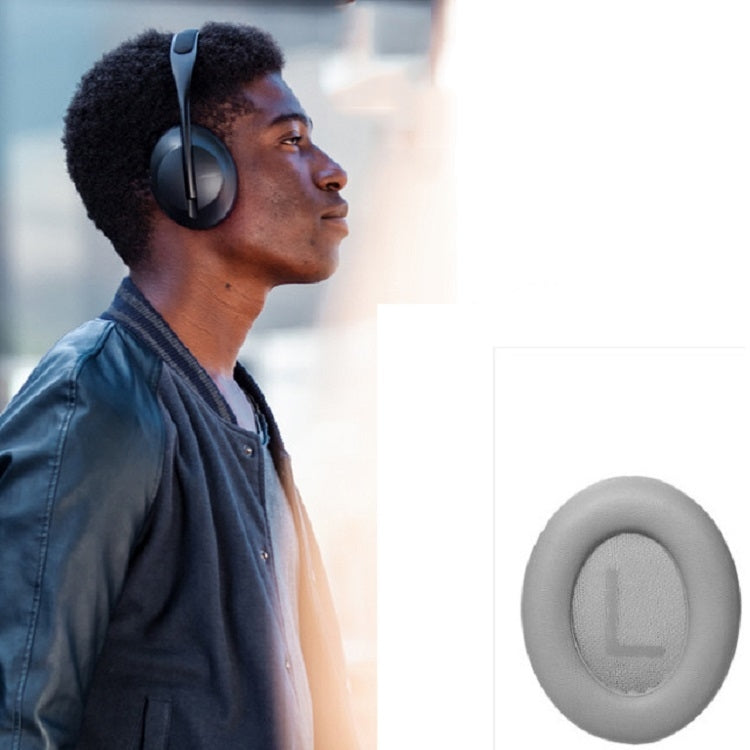 A Pair For BOSE NC700 Headset Earmuffs Headset Sponge Sleeve(Grey Earphone Cover + Cushion) - Earmuff & Pad by PMC TechLife | Online Shopping South Africa | PMC TechLife
