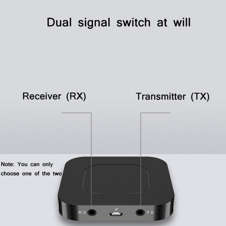 BT-13 2 In 1 Bluetooth 5.0 Adapter Wireless Audio Receiver & Transmitter - Audio Receiver Transmitter by PMC Jewellery | Online Shopping South Africa | PMC Jewellery