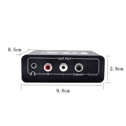 NK-C6 Optical Fiber To Analog Audio Converter Adjustable Volume Digital To Analog Decoder With USB Cable - Audio Receiver Transmitter by PMC Jewellery | Online Shopping South Africa | PMC Jewellery