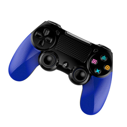 2 PCS Bluetooth Wireless Gamepad Touch Screen With Light Audio Dual Vibration Controller For PS4(Blue) - Gamepads by PMC Jewellery | Online Shopping South Africa | PMC Jewellery