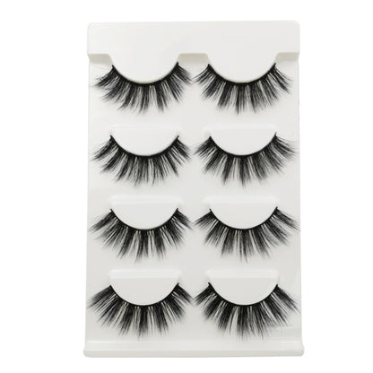 2 PCS 4 Pairs In One Box Handmade Mink False Eyelashes Slender And Long Three-Dimensional Multilayer Eyelashes(G107) - Eyes by PMC Jewellery | Online Shopping South Africa | PMC Jewellery