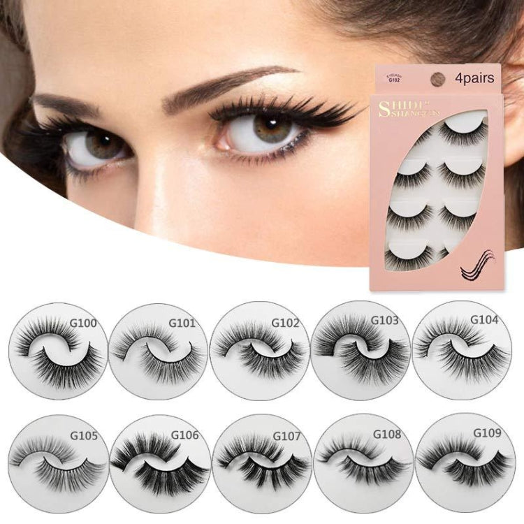 2 PCS 4 Pairs In One Box Handmade Mink False Eyelashes Slender And Long Three-Dimensional Multilayer Eyelashes(G108) - Eyes by PMC Jewellery | Online Shopping South Africa | PMC Jewellery