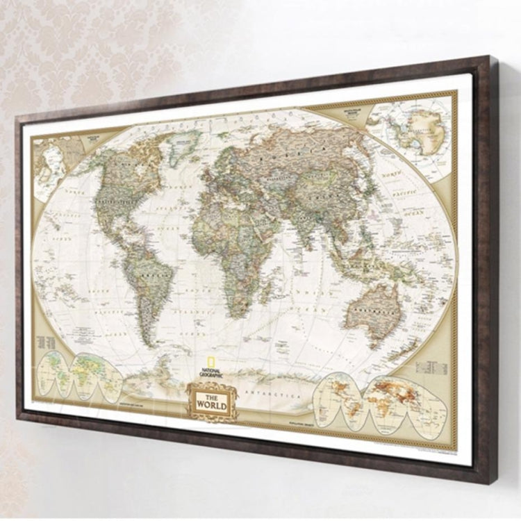Antique Poster Wall Chart Retro Matte Kraft Paper World Map, Size:80X120cm - Painting & Calligraphy by PMC Jewellery | Online Shopping South Africa | PMC Jewellery
