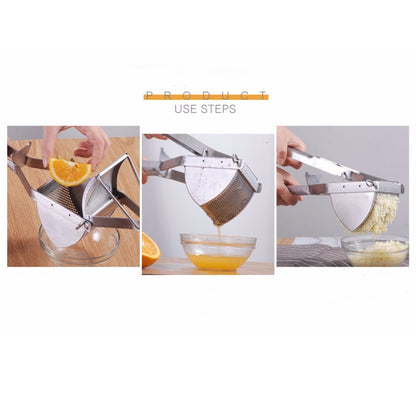 Manual Potato Masher Stainless Steel Mashed Potato Fruit Juicer - Stirrer & Squeezer by PMC Jewellery | Online Shopping South Africa | PMC Jewellery