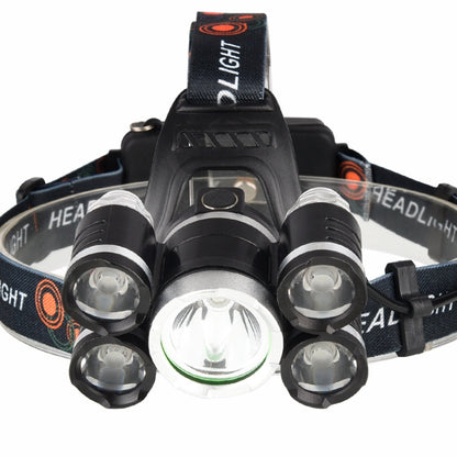 Outdoor Glare Rechargeable LED Headlight High Power Outdoor Lighting Fishing Light, Style: Zoom (With Batteries And USB Cable) - Headlamp by PMC Jewellery | Online Shopping South Africa | PMC Jewellery