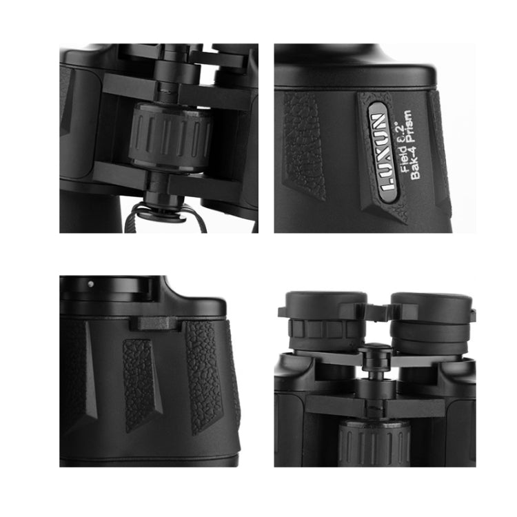 Luxun 20X50 Outdoor Binoculars  Low Light Night Vision Non-Infrared High Power Binoculars(Black) - Binoculars by LUXUN | Online Shopping South Africa | PMC Jewellery | Buy Now Pay Later Mobicred