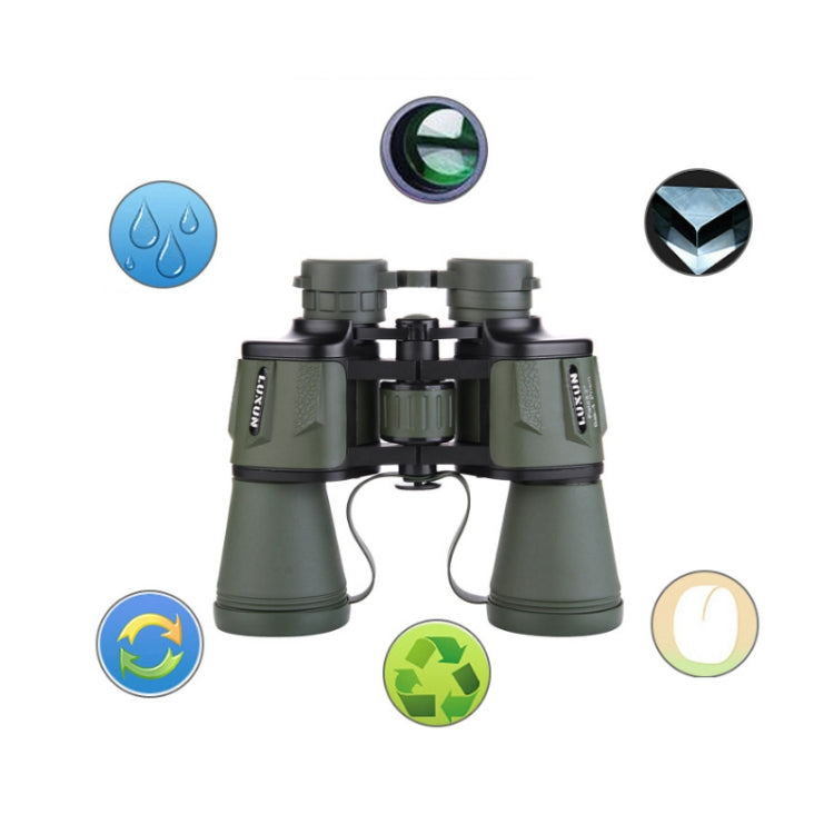 Luxun 20X50 Outdoor Binoculars  Low Light Night Vision Non-Infrared High Power Binoculars(Black) - Binoculars by LUXUN | Online Shopping South Africa | PMC Jewellery