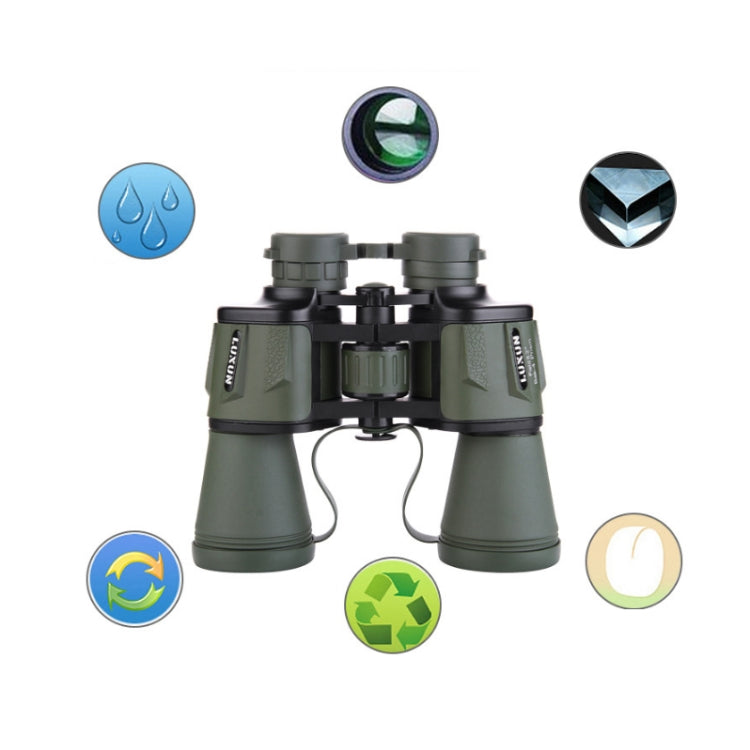 Luxun 20X50 Outdoor Binoculars  Low Light Night Vision Non-Infrared High Power Binoculars(Black) - Binoculars by LUXUN | Online Shopping South Africa | PMC Jewellery | Buy Now Pay Later Mobicred