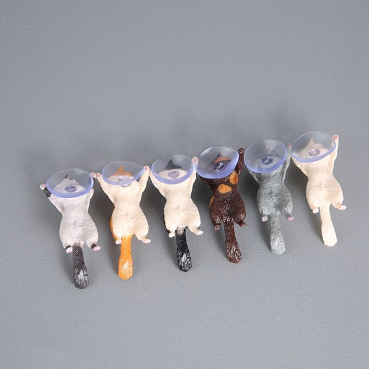 60 PCS Sucker Design Cute Cat Smartphone Holder(Brown orange) - Desktop Holder by PMC TechLife | Online Shopping South Africa | PMC TechLife