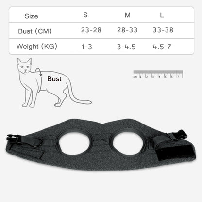 Cat Leash Pet Chest Harness Leash, Size: S(Grey) - Leashes by PMC Jewellery | Online Shopping South Africa | PMC Jewellery