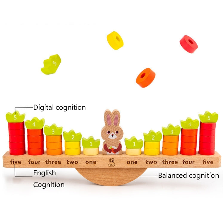 Children Early Education Puzzle Rabbit Balanced Toy Math Addition Subtraction Enlightenment Toy - Math Toys by PMC Jewellery | Online Shopping South Africa | PMC Jewellery