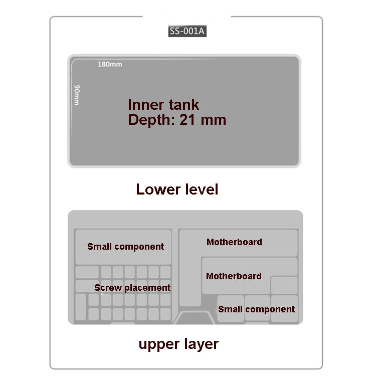 2 PCS Double-Layer Clamshell Mobile Phone Repair Parts Turnover Box Mobile Phone Disassembly  Screw Component Storage Box - free shipping - PMC TechLife - Order now!
