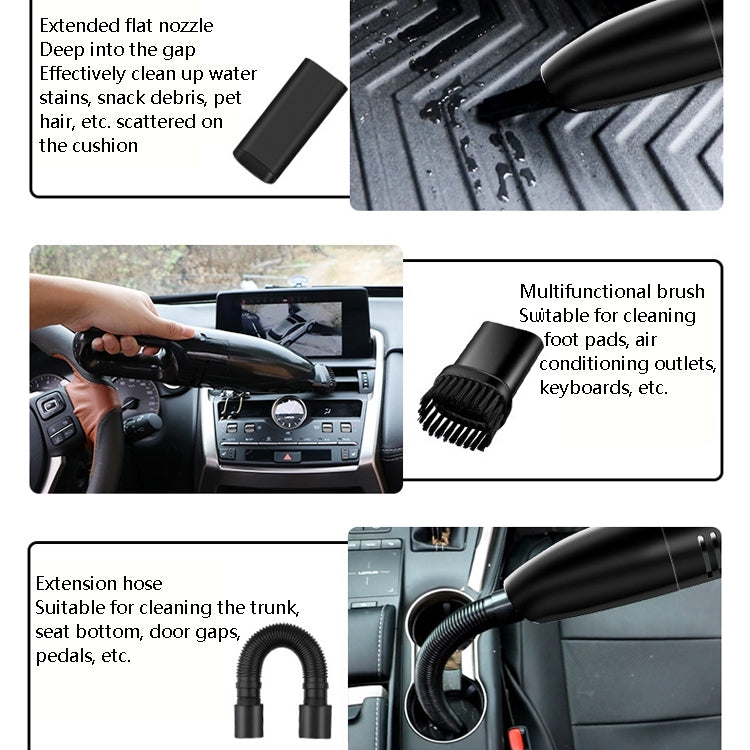 Car Handheld Portable Vacuum Cleaner Small Car Vacuum Cleaner Wired Black - Vacuum Cleaner by PMC TechLife | Online Shopping South Africa | PMC TechLife