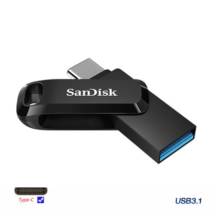 SanDisk Type-C + USB 3.1 Interface OTG High Speed Computer Phone U Disk, Colour: SDDDC3 Black Plastic Shell, Capacity: 128GB - USB Flash Drives by SanDisk | Online Shopping South Africa | PMC Jewellery | Buy Now Pay Later Mobicred