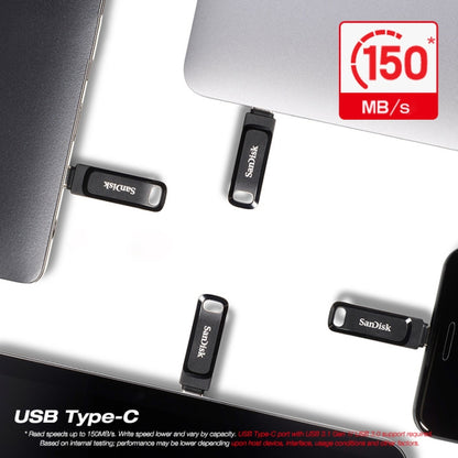 SanDisk Type-C + USB 3.1 Interface OTG High Speed Computer Phone U Disk, Colour: SDDDC3 Black Plastic Shell, Capacity: 128GB - USB Flash Drives by SanDisk | Online Shopping South Africa | PMC Jewellery | Buy Now Pay Later Mobicred