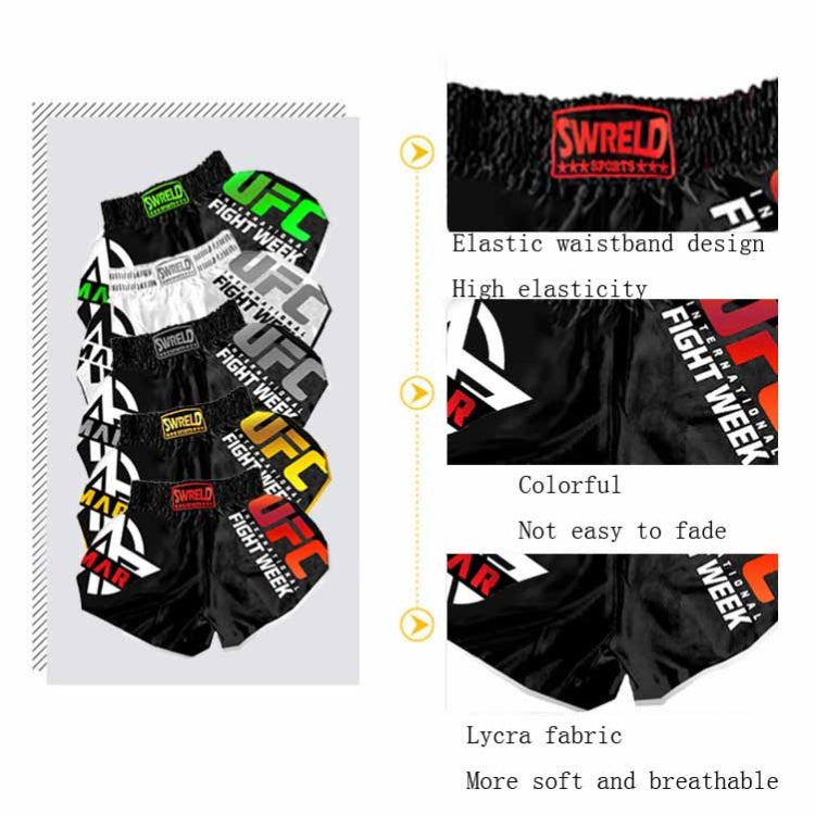 SWERLD Boxing/MMA/UFC Sports Training Fitness Shorts, Size: M(4) - Sports Shorts by SWERLD | Online Shopping South Africa | PMC Jewellery