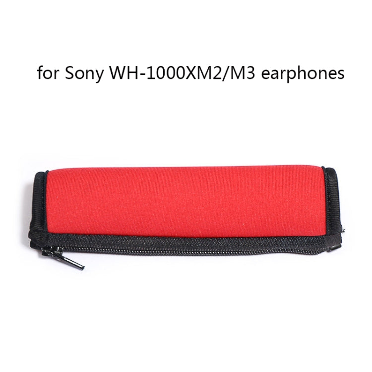 2 PCS Headset Comfortable Sponge Cover For Sony WH-1000xm2/xm3/xm4, Colour: (1000X / 1000XM2)Beige Protein With Card Buckle - Earmuff & Pad by PMC Jewellery | Online Shopping South Africa | PMC Jewellery