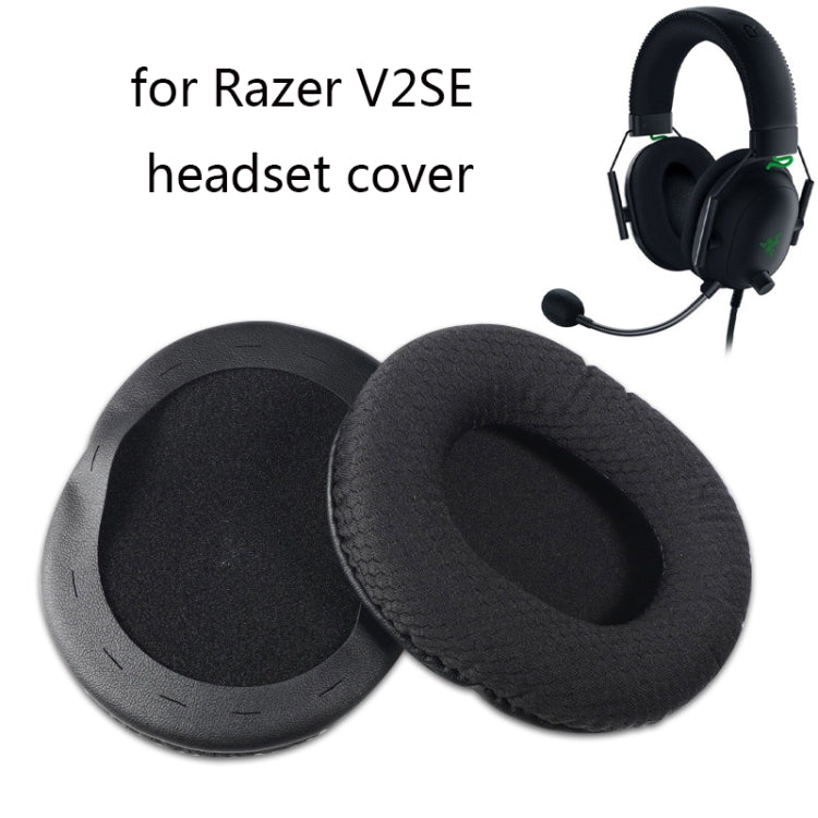 2 PCS Headset Sponge Cover For Razer V2, Colour: Black Mesh - Earmuff & Pad by PMC Jewellery | Online Shopping South Africa | PMC Jewellery