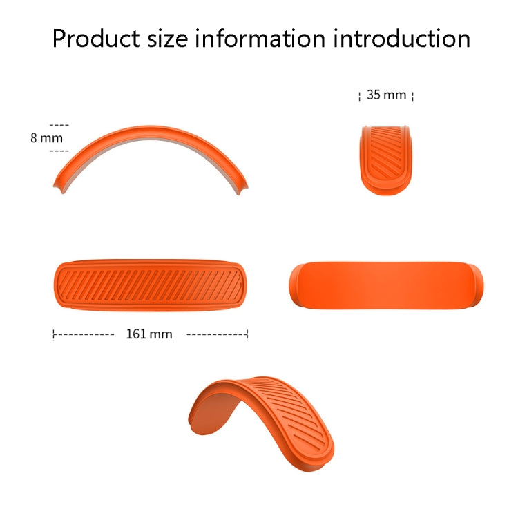 T1 Wireless Bluetooth Headset Beam Silicone Protection Case For Apple AirPods Max(Orange) - Earmuff & Pad by PMC Jewellery | Online Shopping South Africa | PMC Jewellery