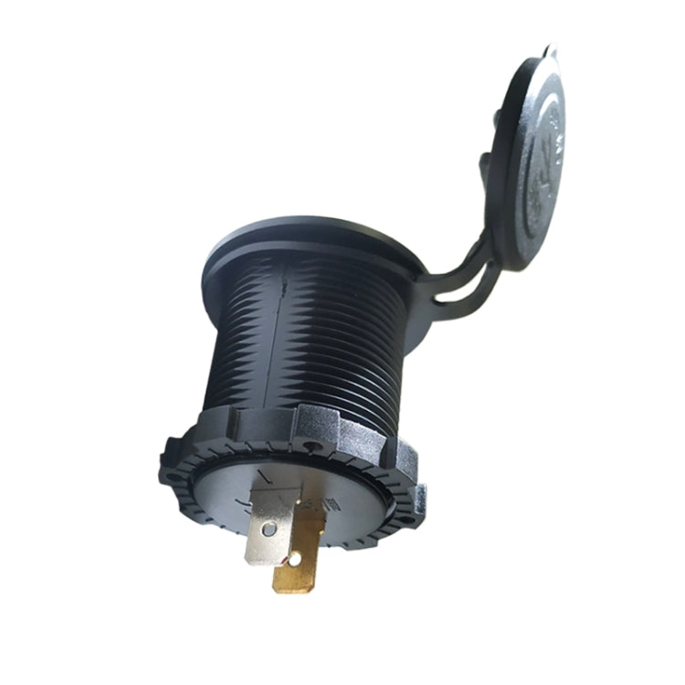 Car Motorcycle Modified Charger Double Aperture 4.2A With Touch Switch USB Car Charge(Green Light) - DIY Modified Charger by PMC TechLife | Online Shopping South Africa | PMC TechLife