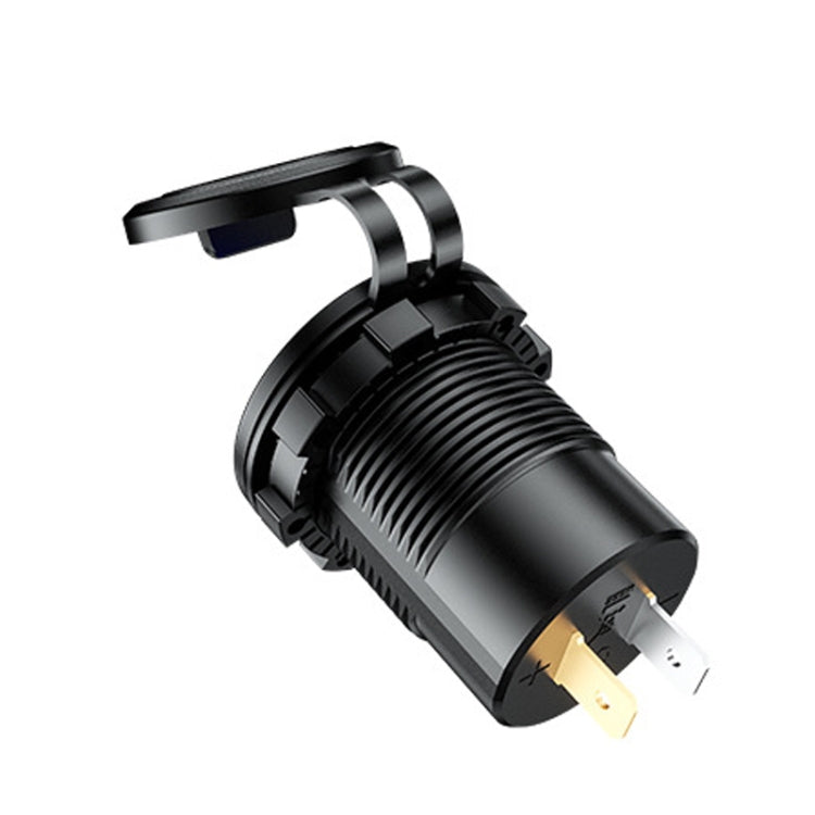 Car Motorcycle Ship Modified USB Charger Waterproof PD + QC3.0 Fast Charge, Model: Red Light With Terminal - DIY Modified Charger by PMC TechLife | Online Shopping South Africa | PMC TechLife