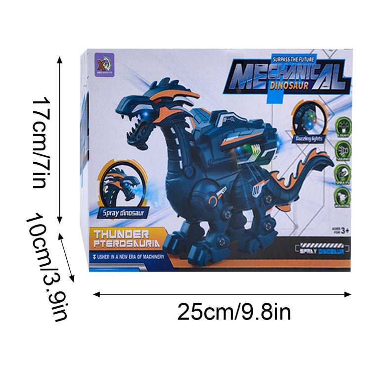 Electric Mechanical Dinosaur Toy Simulation Animal Toy Multifunctional Sound And Light Toy, Style: Spray-Blue - Music Toys by PMC Jewellery | Online Shopping South Africa | PMC Jewellery