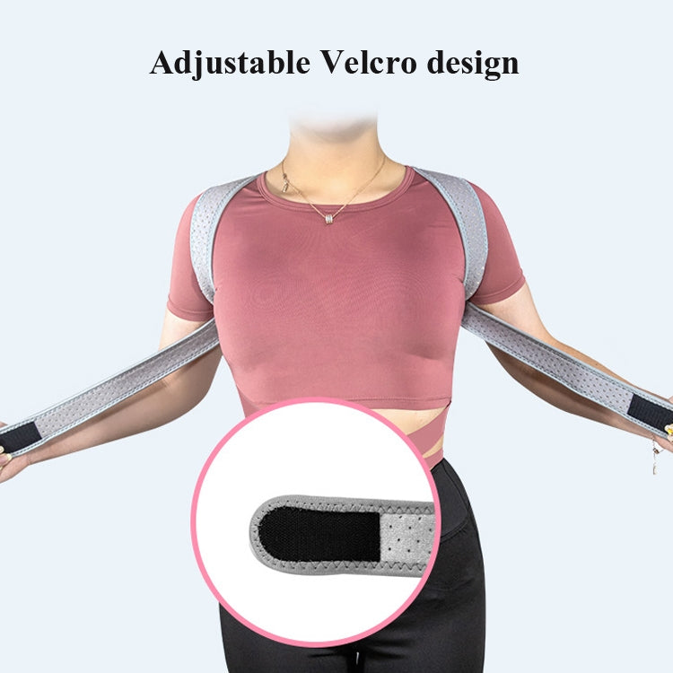 Adjustable Men And Women Invisible Back Correction Belt Adult And Child Hunchback Posture Correction Belt, Specification: Free Size(Blue) - Corrector by PMC Jewellery | Online Shopping South Africa | PMC Jewellery