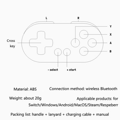 8Bitdo Zero2 Wireless Bluetooth Mini Handle For Switch / Windows / Android / MacOS / Steam / Respeberr(Yellow) - Gamepads by 8Bitdo | Online Shopping South Africa | PMC Jewellery