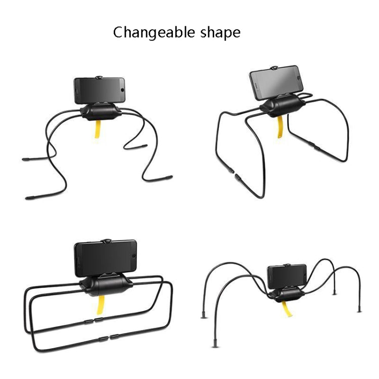 Spider Tablet Holder Arbitrary Curved Lazy Mobile Phone Bracket Desktop Car Bathroom Tablet Bracket(Black) - Lazy Bracket by PMC Jewellery | Online Shopping South Africa | PMC Jewellery